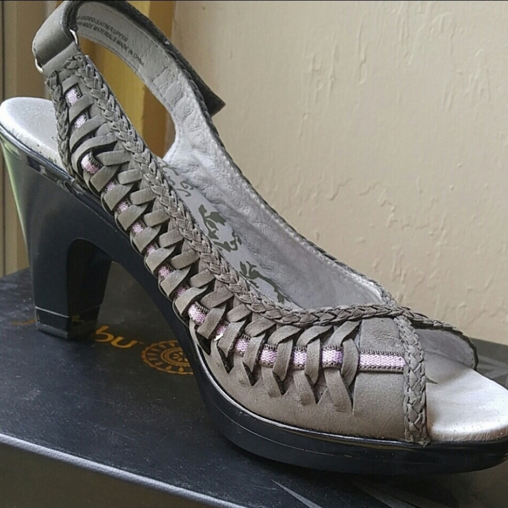 Jambu open toed 4 inch heels, size 8.5